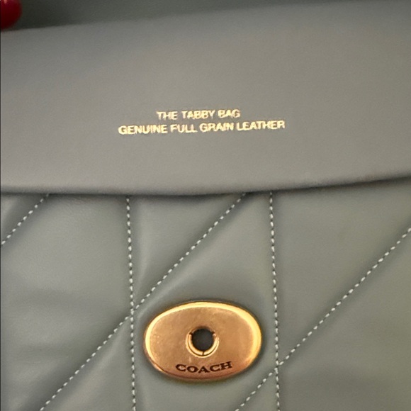 🩵Coach NWT Bluebell Tabby Shoulder Bag 26 With Pillow Quilting /Brass Hardware - Picture 8 of 11